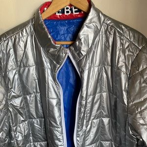 New WOT reversible iceberg jacket double face, blue & grey , never been worn